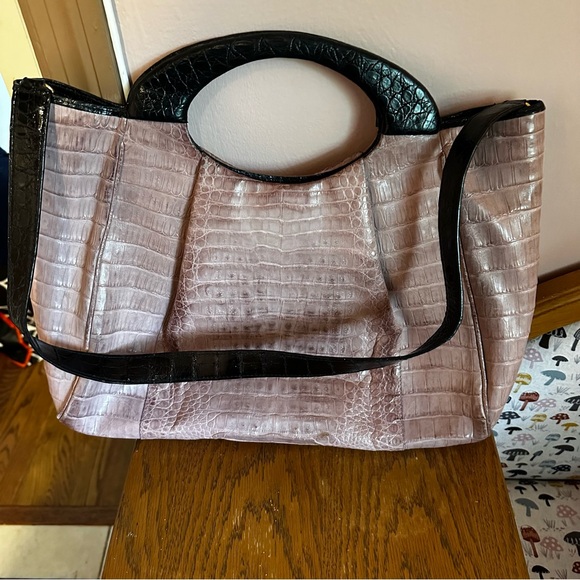 Nancy Gonzalez Lilac Crocodile Bag - Picture 2 of 5